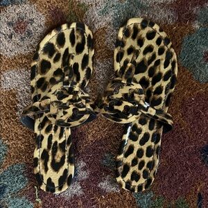 Tory Burch Leopard Print Sandals